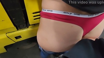 Hot Co-Worker Gets Spanked And Fucked On Forklift At Work With Creampie