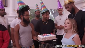 Coco Lovelock'S Birthday Surprise Includes 11 Big Black Cocks