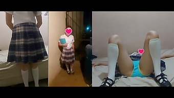 Mexican Coed Gets Her Wish Fulfilled By A Neighbor In This Amazing Homemade Video