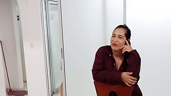 Latina Cougar Interrupts Stepmother'S Phone Call With Lover And Eases His Arousal