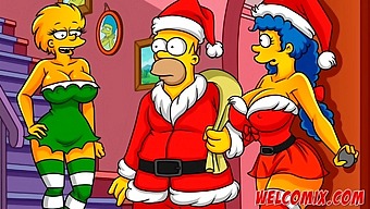 A Festive Surprise: Husband Donates His Wife To The Homeless In A Hentai Simpsons Video