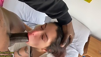 Tiny Argentinian Girl Takes On A Big Black Cock