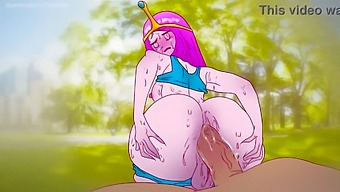 Bubblegum Princess Gets Naughty In The Open Air For A Chocolate Treat! Hentai Adventure Time Cartoon
