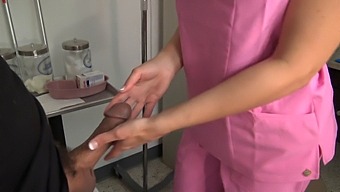 Medical Professional Gives Patient A Sensual Handjob And Blowjob