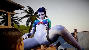 Overwatch Cosplayers Have Beach Sex In The Sand