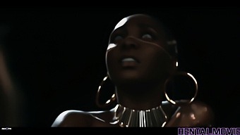 Artificial Intelligence Creates Erotic Animation Featuring A Latin Woman Enslaved To An African Deity With A Large Penis