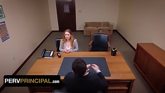 Kira Fox Visits The Principal'S Office Due To A Conflict With Her Stepdaughter