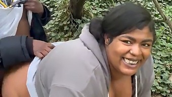 Steamy Encounter Of Voluptuous Curvy Girl On A Train Track