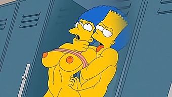 Marge, The Housewife, Experiences Intense Pleasure As She Is Filled With Hot Sperm In All Her Holes In This New Creampie Anime Video
